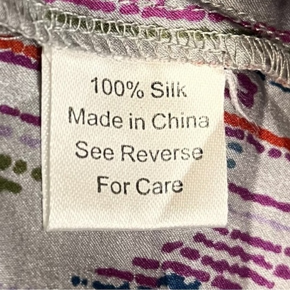 PARKER Silk Dress with Short Sleeves and Smocked Drop Waist - Picture 16 of 16